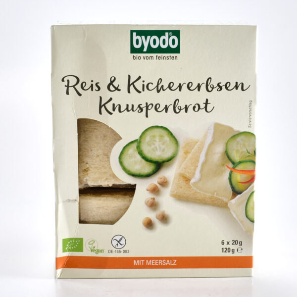 Riisi-kikerherne näkileib soolaga 120g Byodo